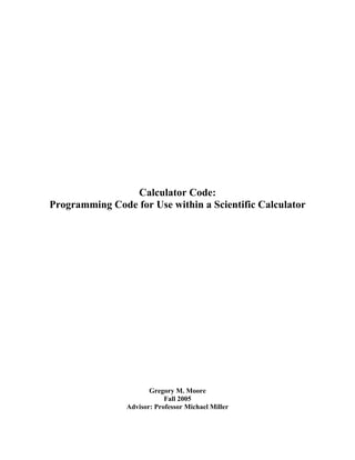 Scientific calculator project in c language | PDF