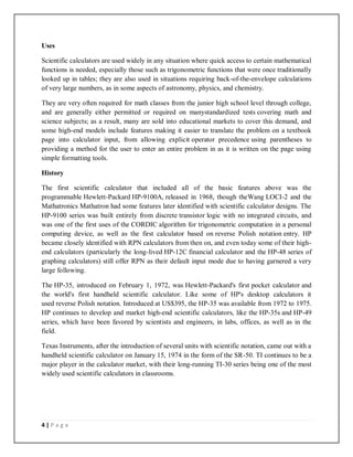 Calculation Project Report Example SCIENTIFIC CALCULATOR PROJECT REPORT REPORT | PDF