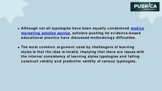 Scientific communication a critical examination of learning style ...