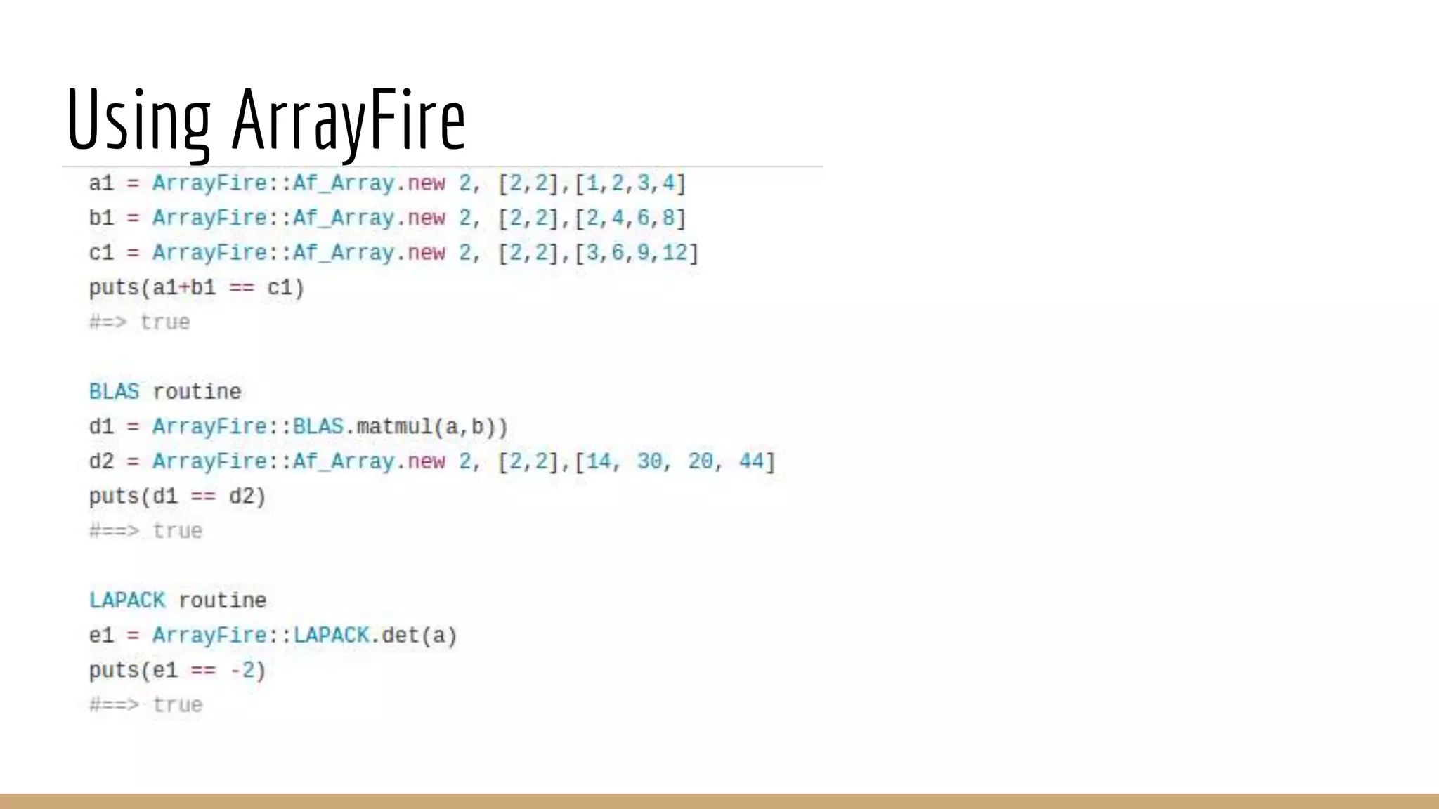 Using ArrayFire 