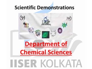 Scientific Demonstrations
Department of
Chemical Sciences
 