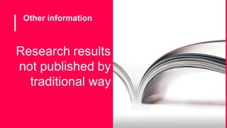 University of Aveiro Library | 2014
Information sources
 