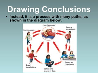 Drawing Conclusions
• Instead, it is a process with many paths, as
shown in the diagram below.
 