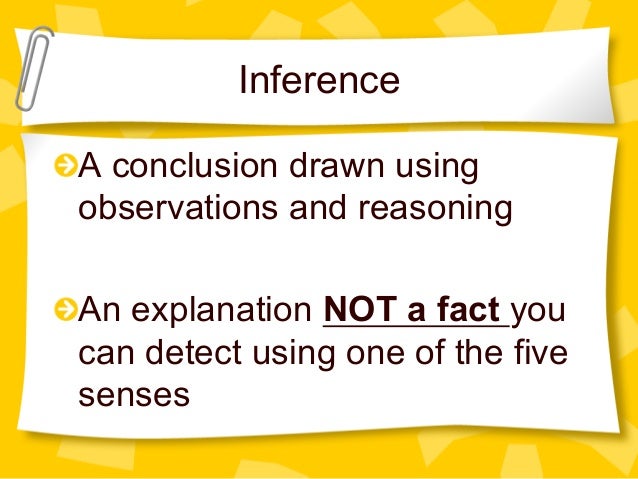 observation vs inference