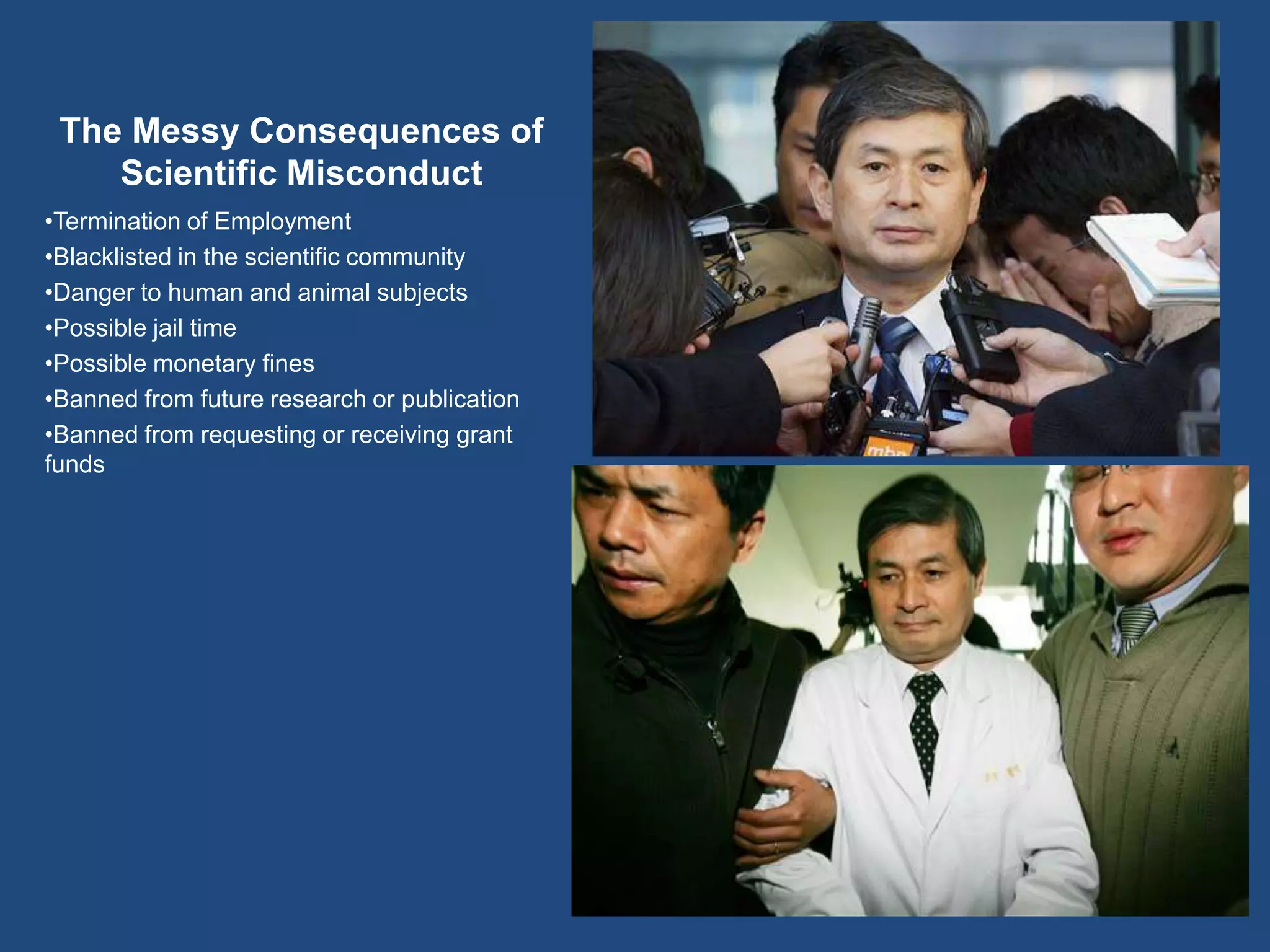 The Messy Consequences of Scientific MisconductTermination of Employment