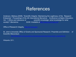 Banned from future research or publication