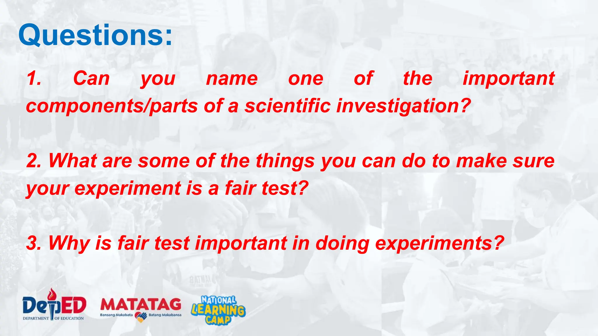 SCIENTIFIC INVESTIGATIONS – THE IMPORTANCE OF FAIR TESTING.pptx
