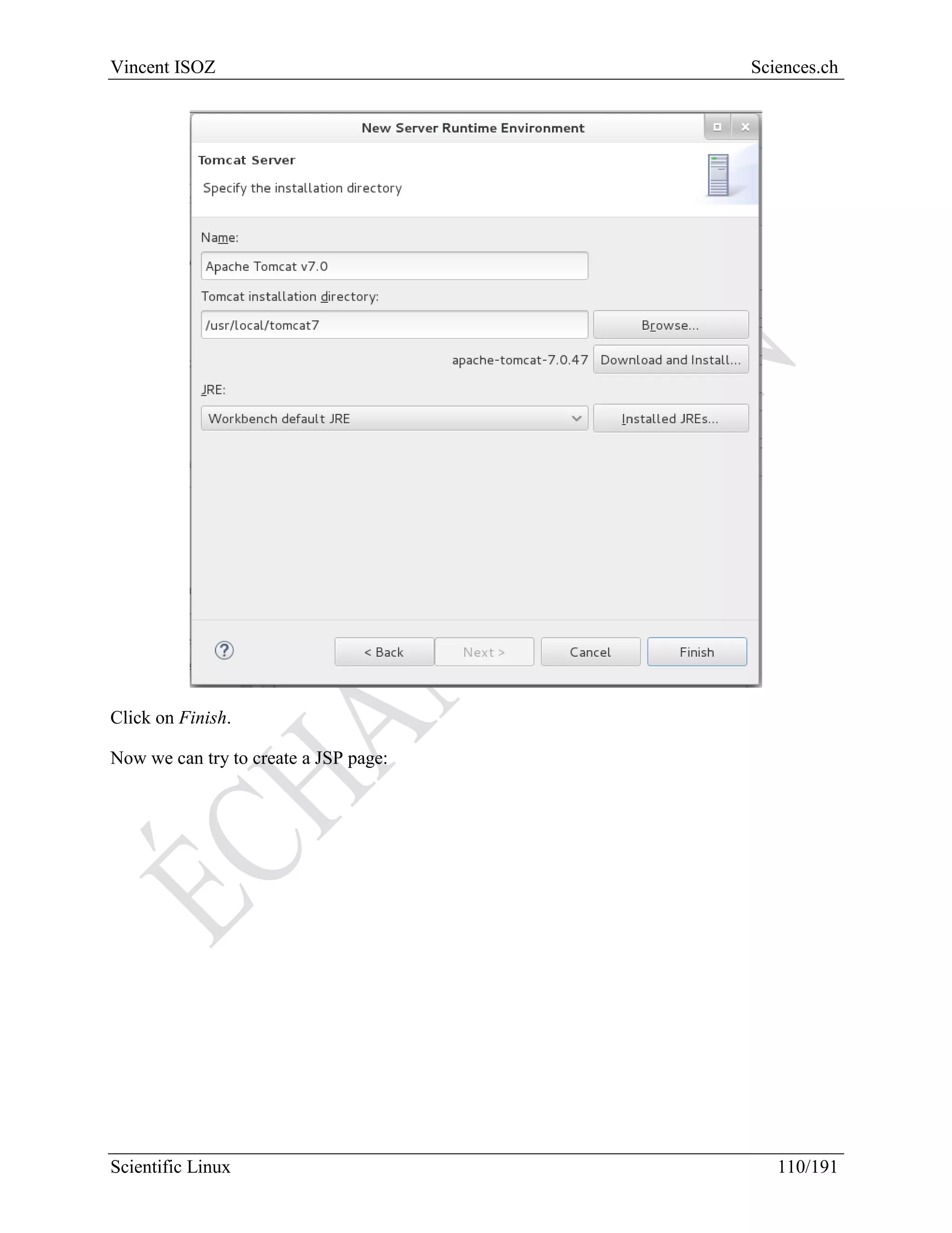 Scientific Linux Installation Guide
110/216
We click on Next to get:
 