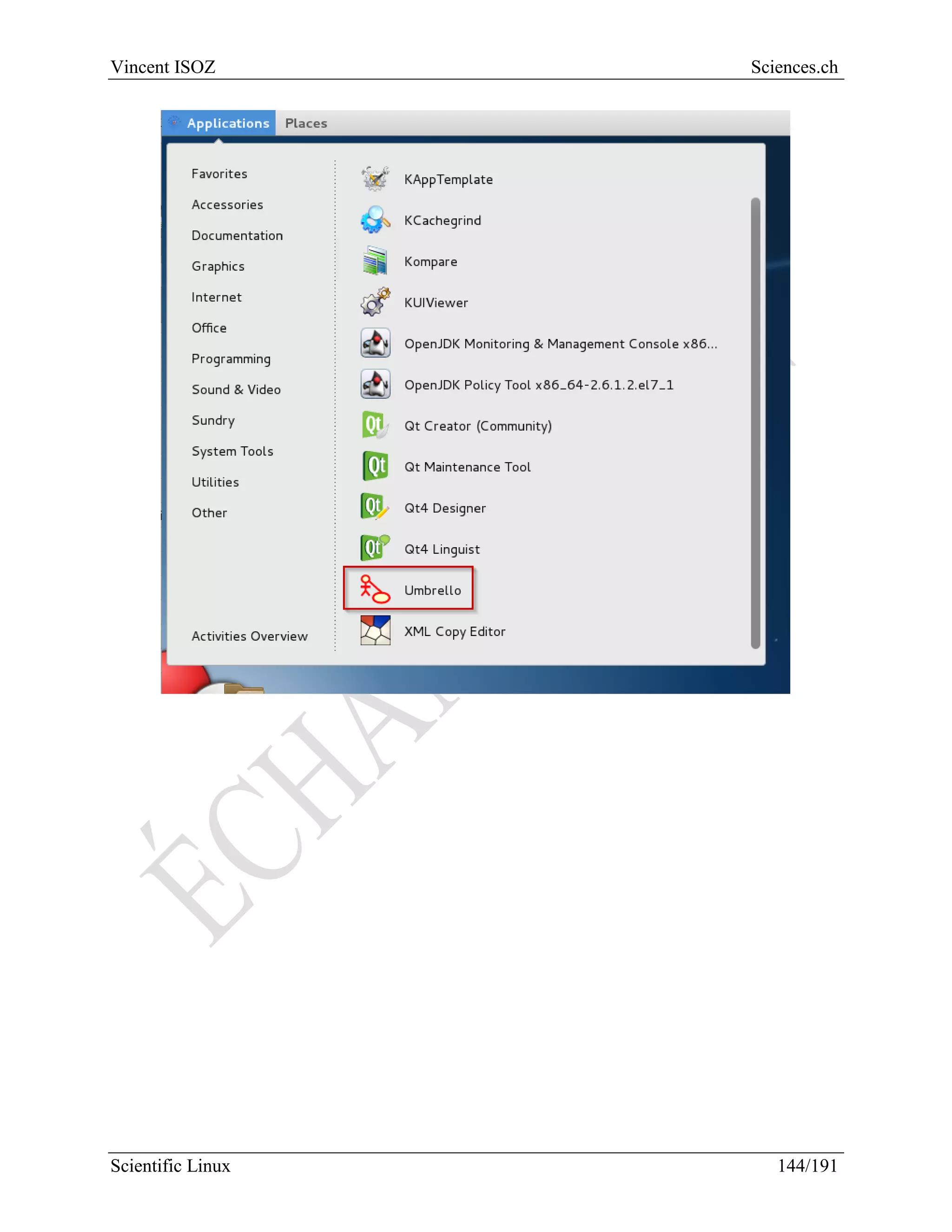 Scientific Linux Installation Guide
144/216
We make an update to be sure to have the last version:
Now we launch R by typing just… R… (not userfriendly but terribly efficient access):
 