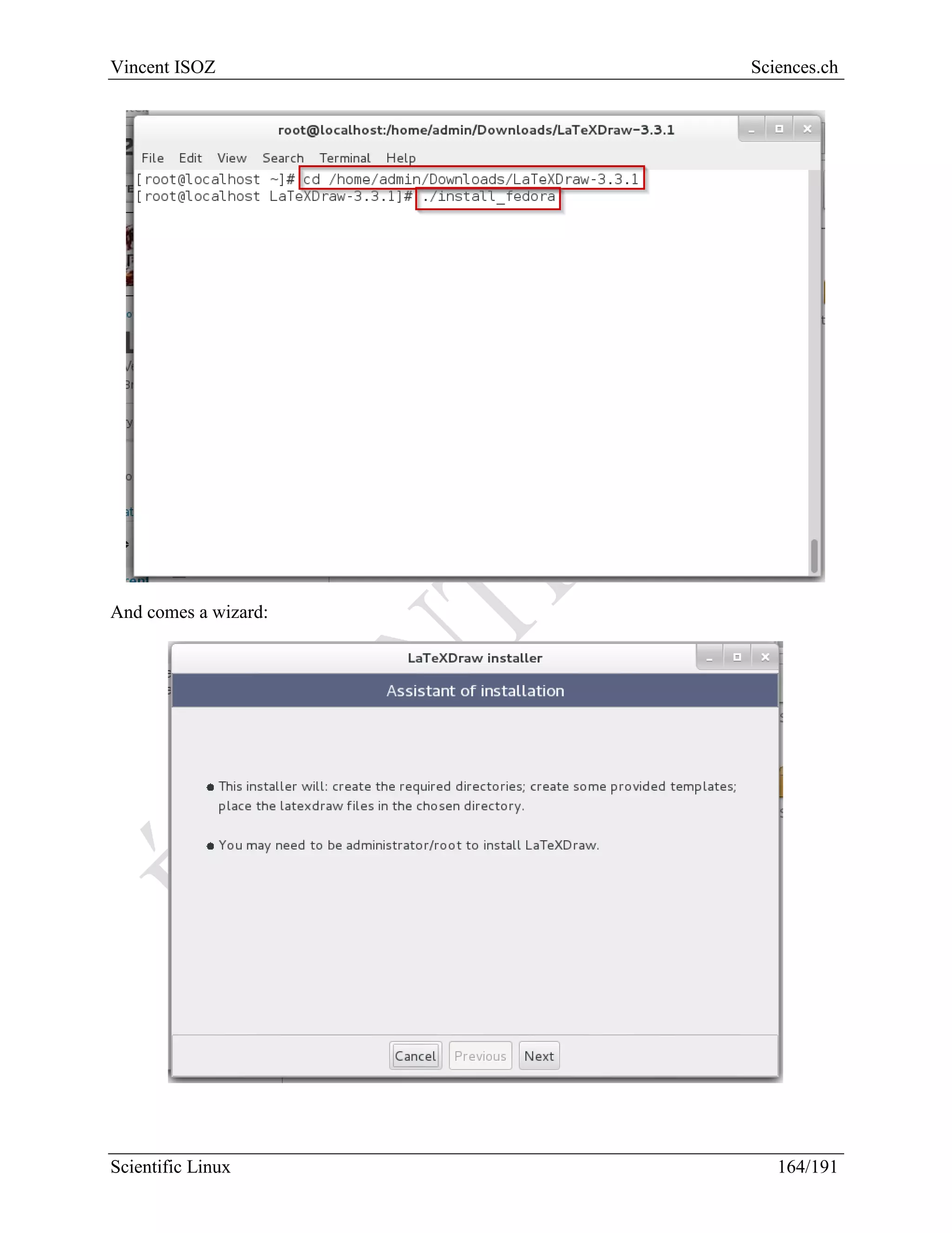 Scientific Linux Installation Guide
164/216
And we download TeXMaker code source:
Once the download done we extract the package:
 