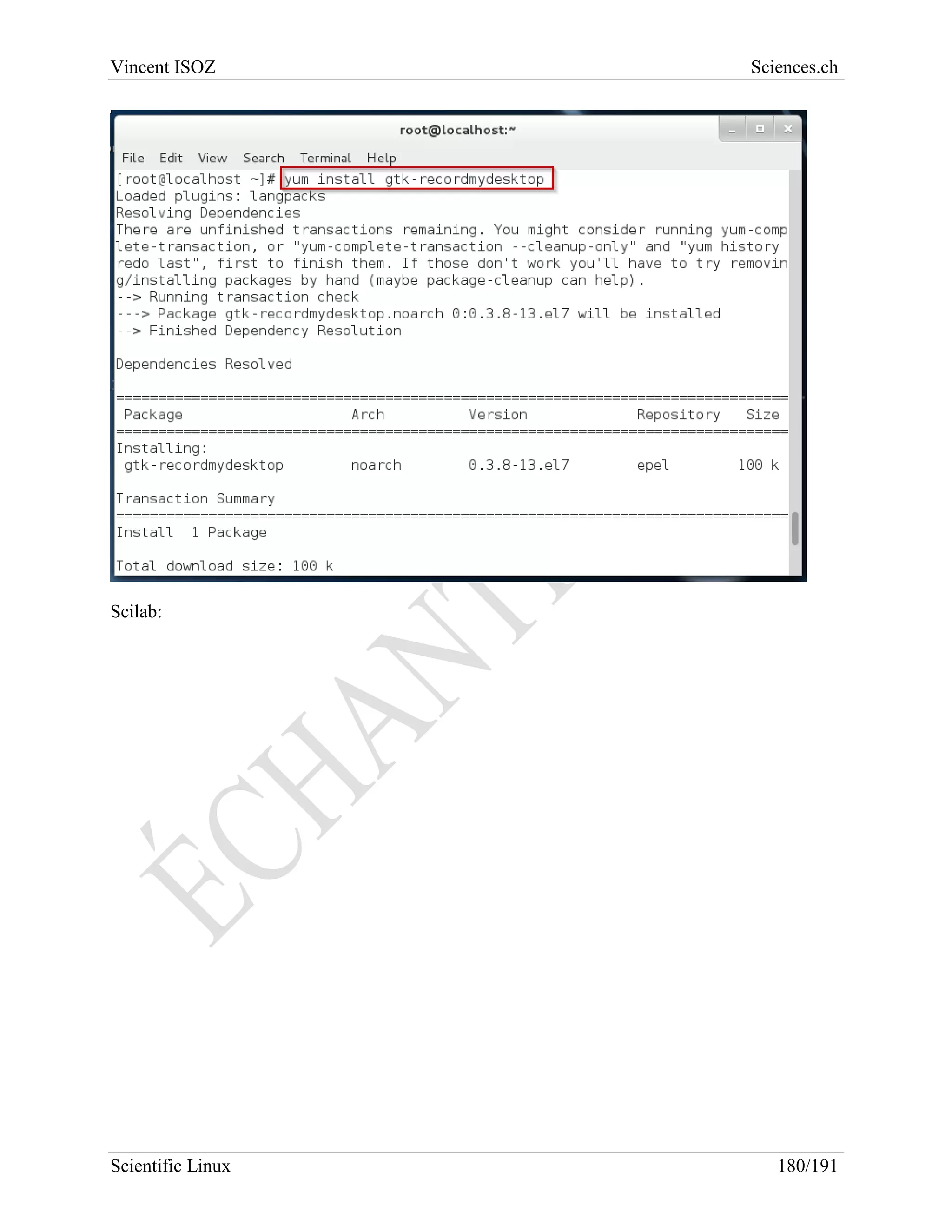 Scientific Linux Installation Guide
180/216
And Scilab opens:
 