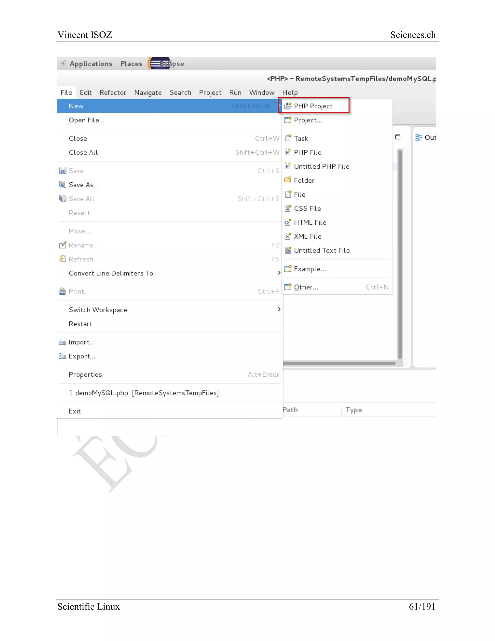 Scientific Linux Installation Guide
61/216
After:
5.3 Aptana
Just download first:
 