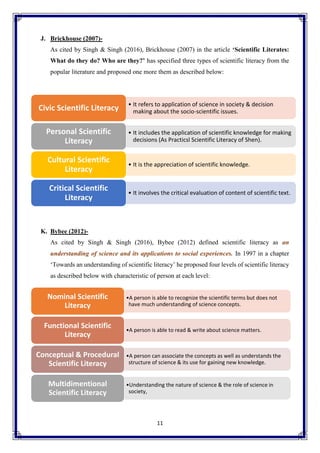 Scientific literacy by Garima Tandon | PDF