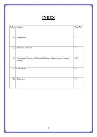 Scientific literacy by Garima Tandon | PDF