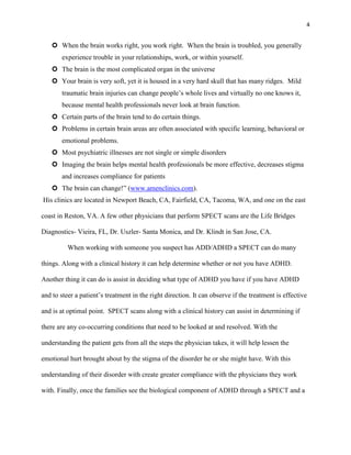 SPECT scans/Dr.Daniel Amen/ 9 Principles/ ADHD | DOCX