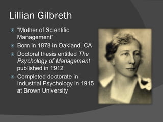 Lillian Gilbreth 
