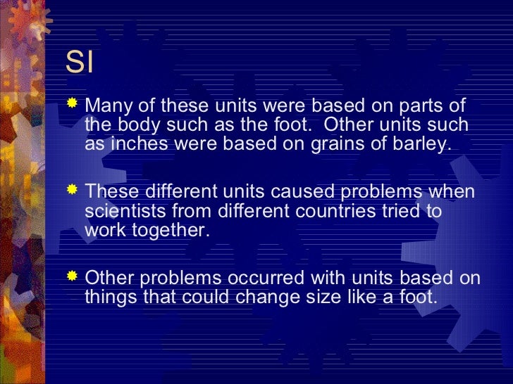 Scientific measurement