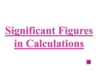 35
Significant Figures
in Calculations
 
