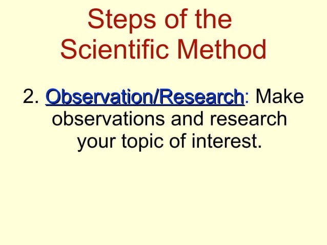 Scientific method | PPT