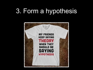 3. Form a hypothesis