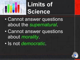 Topics Science Cannot Address The Nature of Science | PPT
