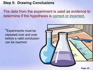 Scientific method power point slideshare | PPTX | Physics | Science