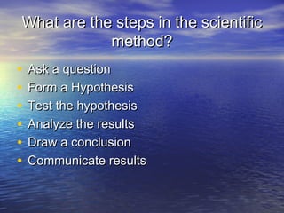 Scientific method powerpoint12 | PPT