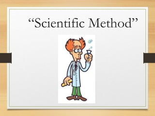 “Scientific Method”
 