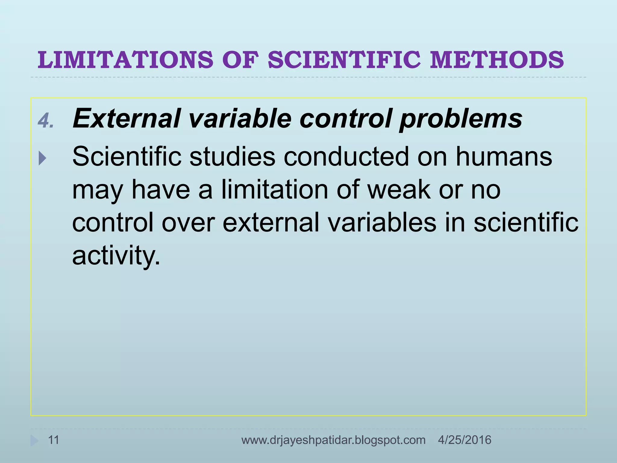 Scientific methods of research ppsx