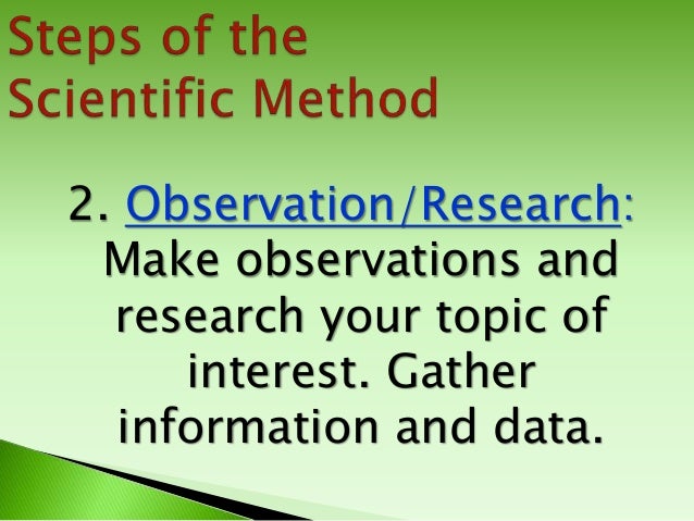  Solving Problems With The Scientific Method What Are Examples Of 