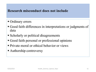 Scientific misconduct | PPTX
