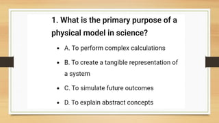 SCIENTIFIC MODEL QUARTER 1 WEEK 1 GRADE 7 | PPTX