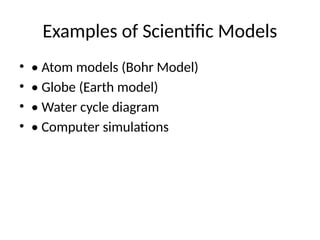 Scientific_Model_Presentation sample test questions first quarter | PPTX