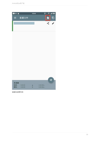 会显示出3种⽅式：
Android的ss客户端
56
 