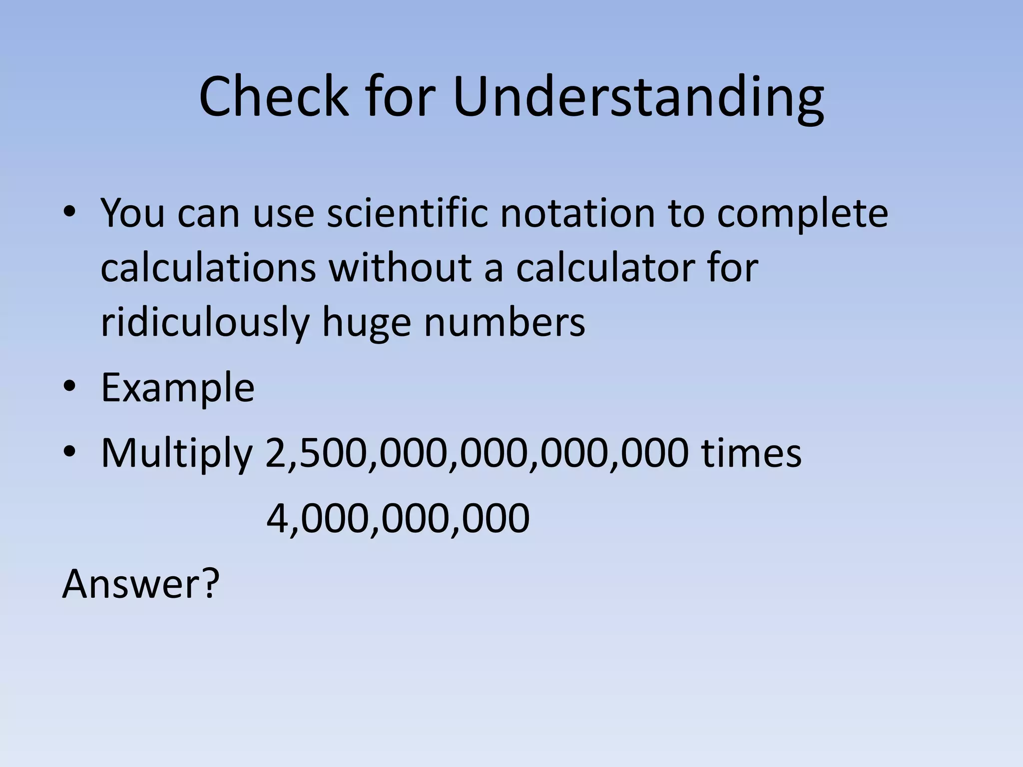 Scientific notation | PPTX