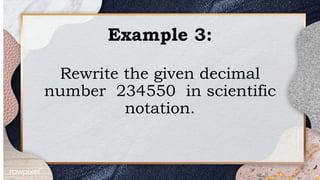 SCIENTIFIC NOTATION grade seven Math7.pptx