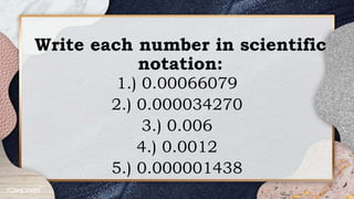 SCIENTIFIC NOTATION grade seven Math7.pptx