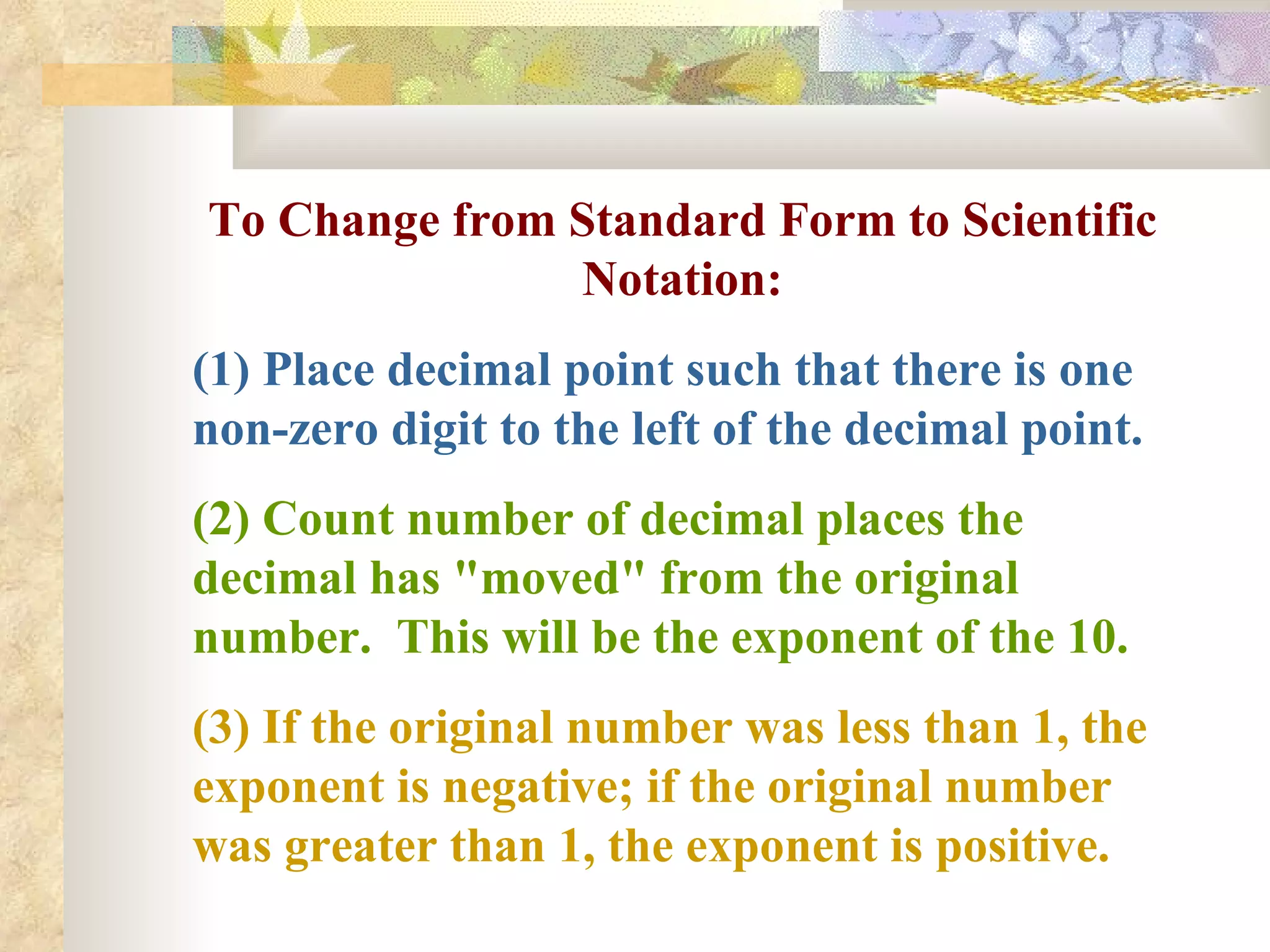 Scientific notation powerpoint | PPT