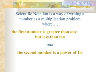 Scientific notation powerpoint | PPT