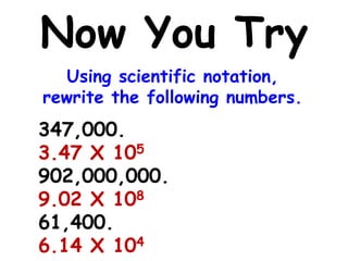 Scientific notation ppt | PPTX