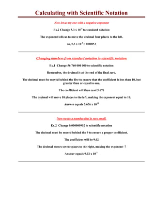 Scientific Notation Rules | DOCX