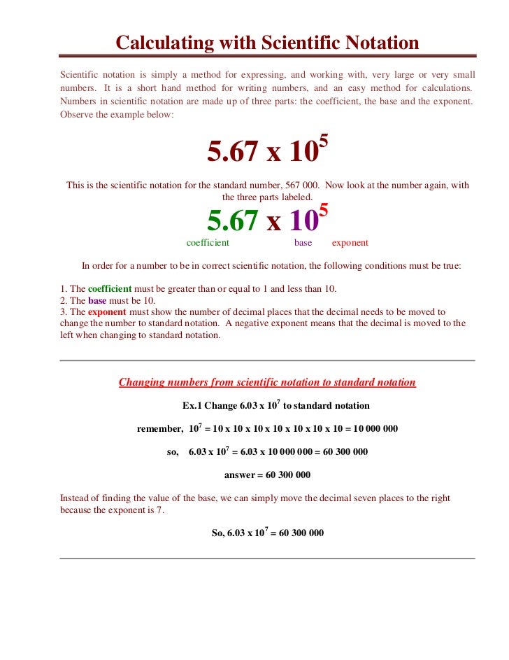 scientific notation rules what is the general form for writing numbers in scientific notation
