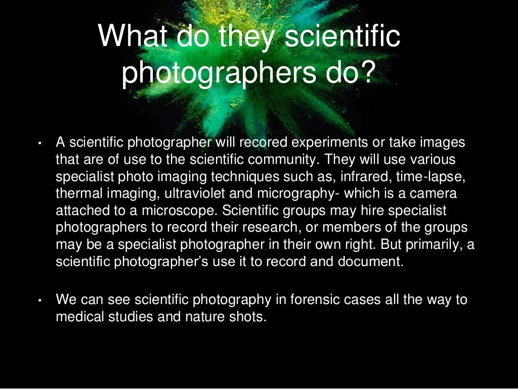 Scientific photography powerpoint