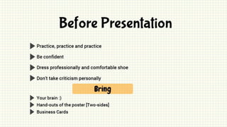Academic Poster Design, Review and Presentation