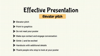 Academic Poster Design, Review and Presentation