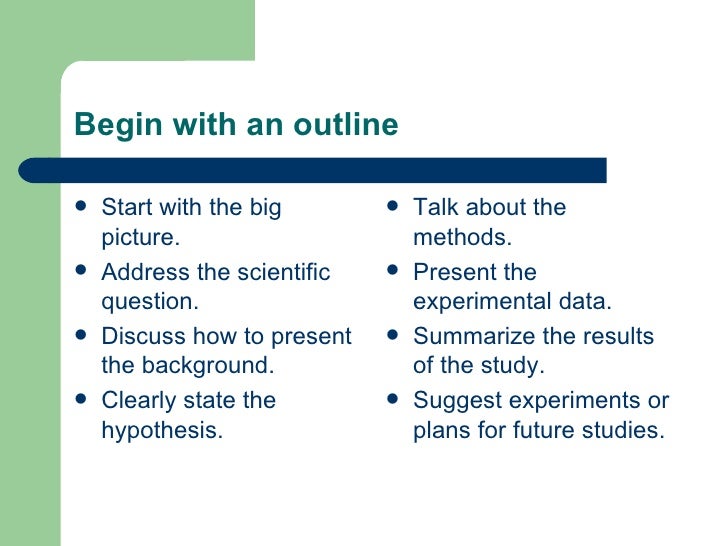 Scientific Presentations