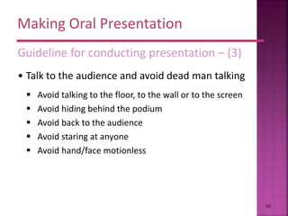 Guide Line Talk Scientific presentation skills | PPTX