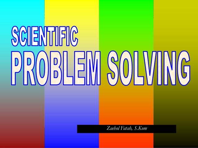 scientific problem solving answer key