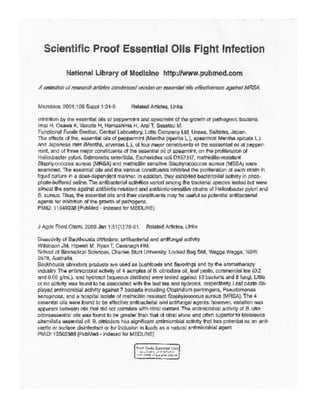 Scientific proof essential oils fight infection