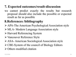 Scientific proposal writing | PPTX